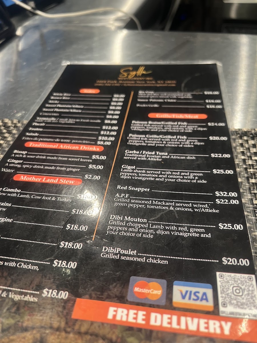 Menu Sylla-7