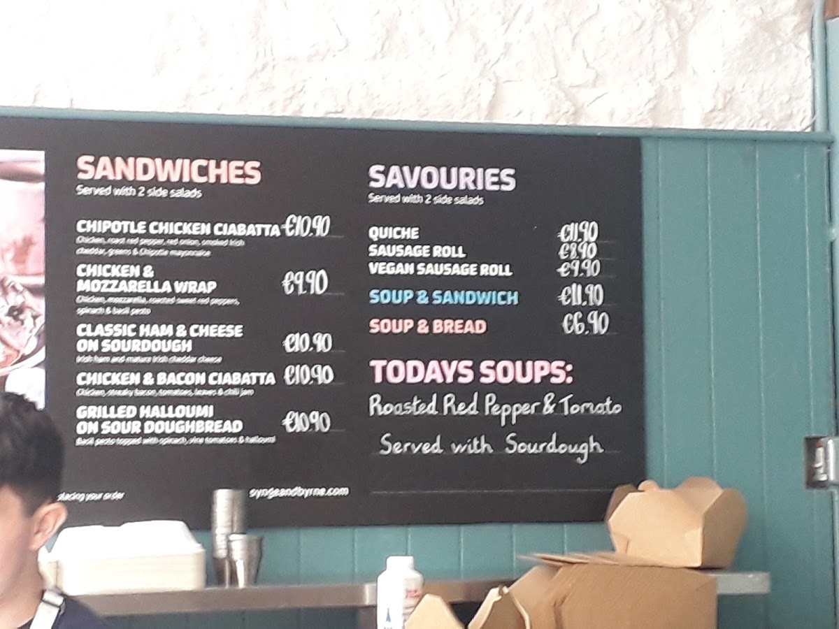 Menu Synge & Byrne Glenveagh National Park Castle Tea Rooms-1