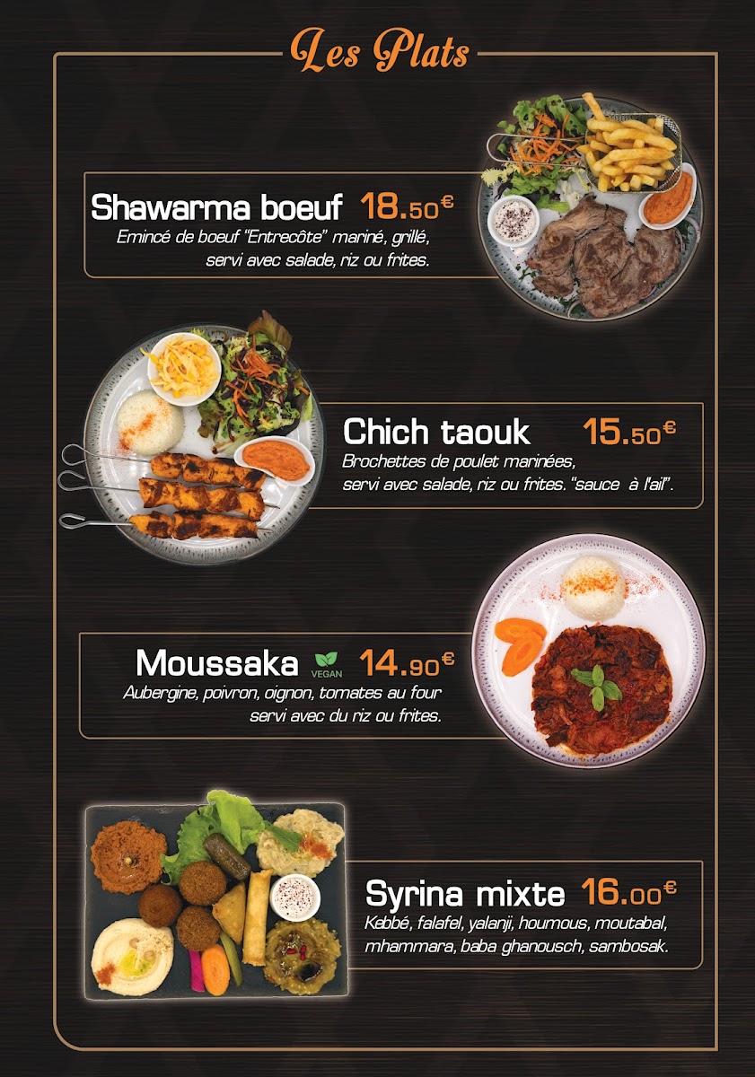 Menu Syrina-3