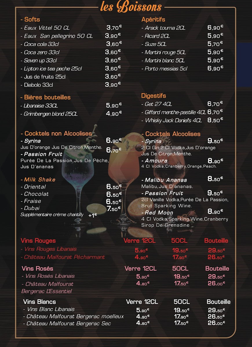 Menu Syrina-5