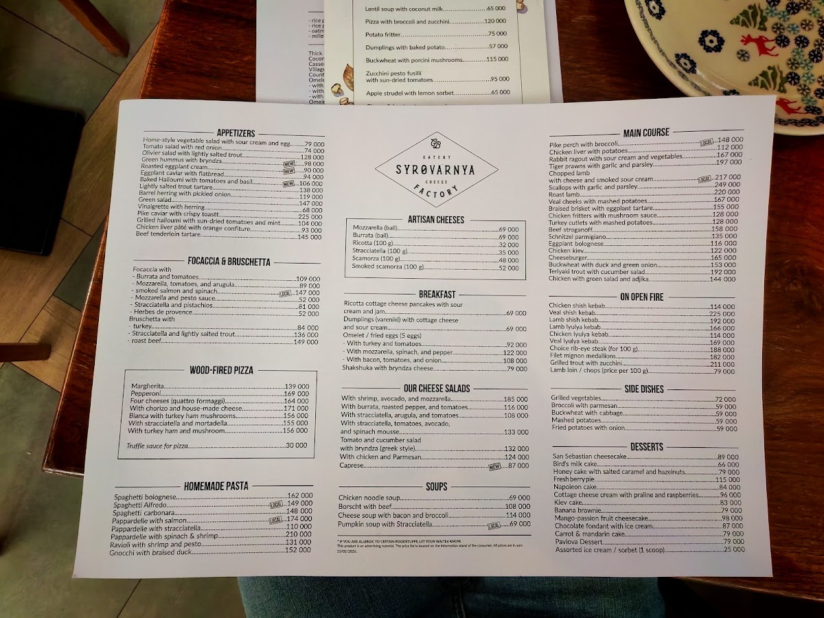 Menu Syrovarnya-1