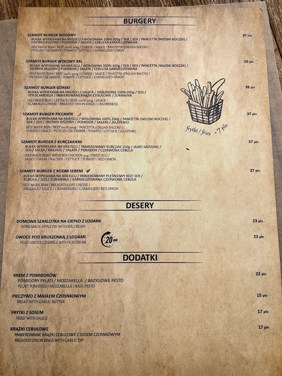 Menu Szamot Bistro-5