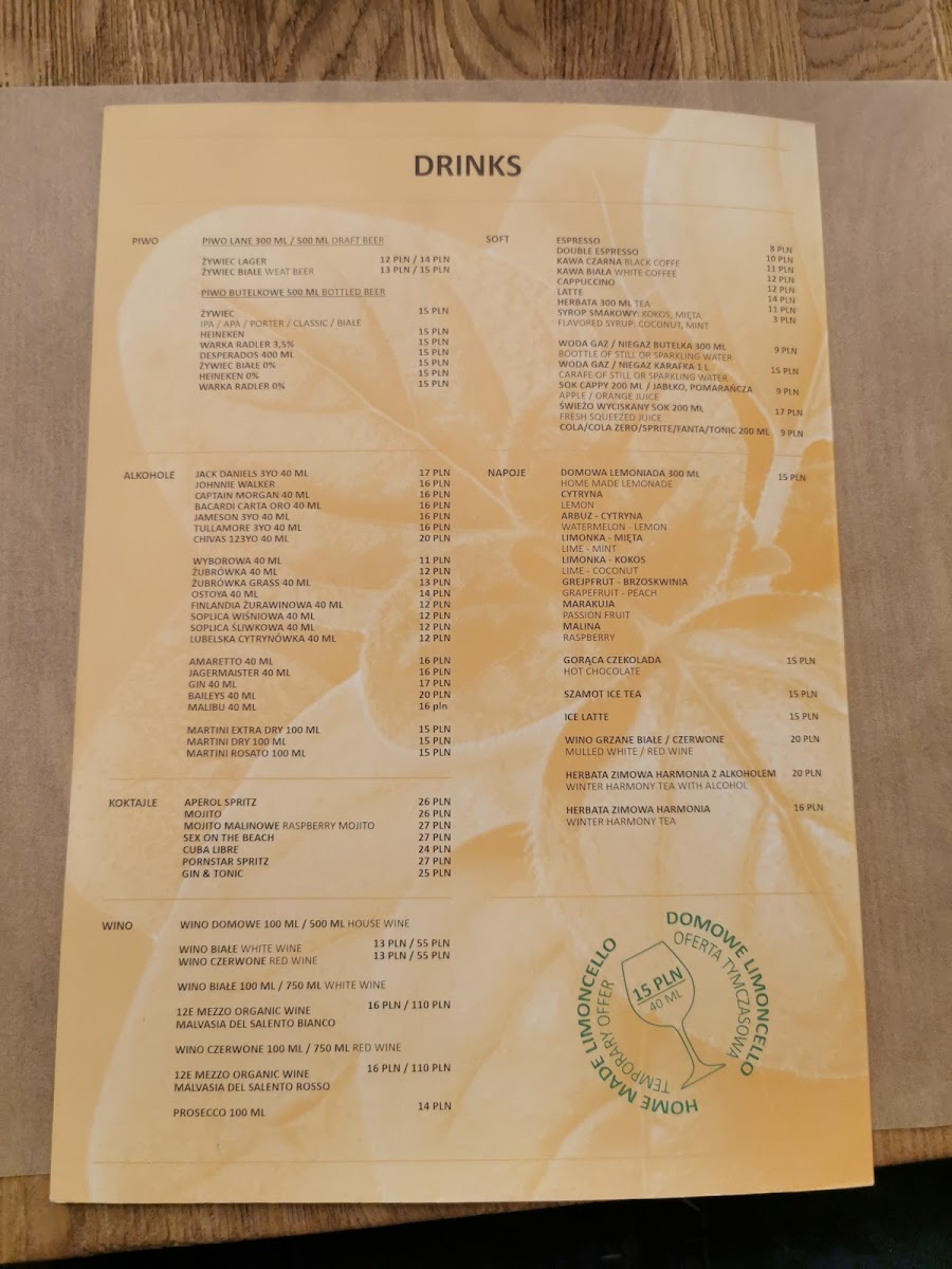 Menu Szamot Bistro-7