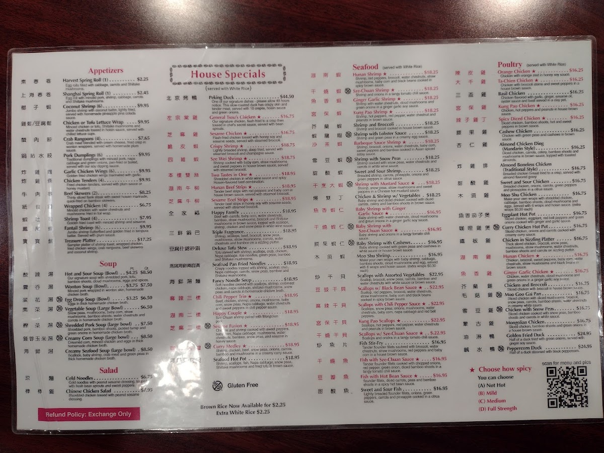 Menu Szechuan Restaurant-7