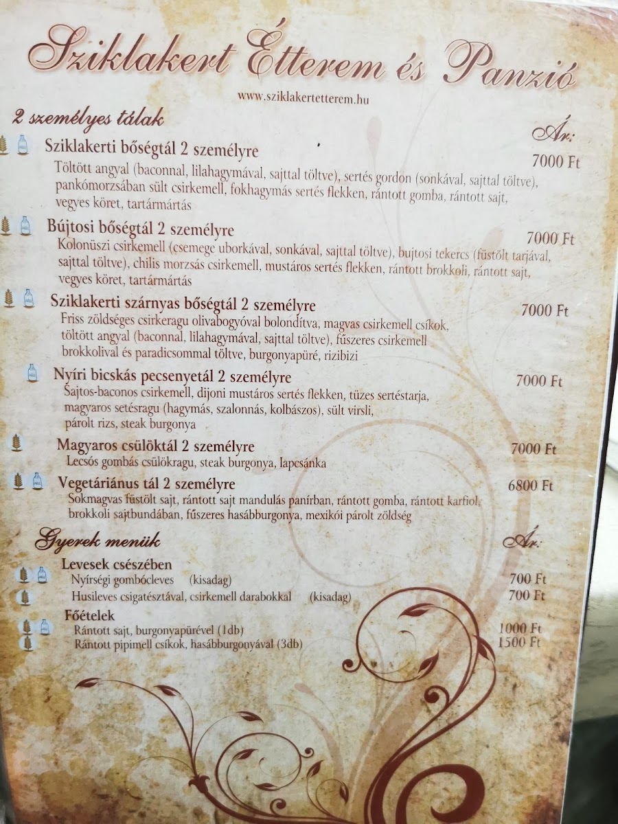 Menu Sziklakert Étterem És Panzió-3