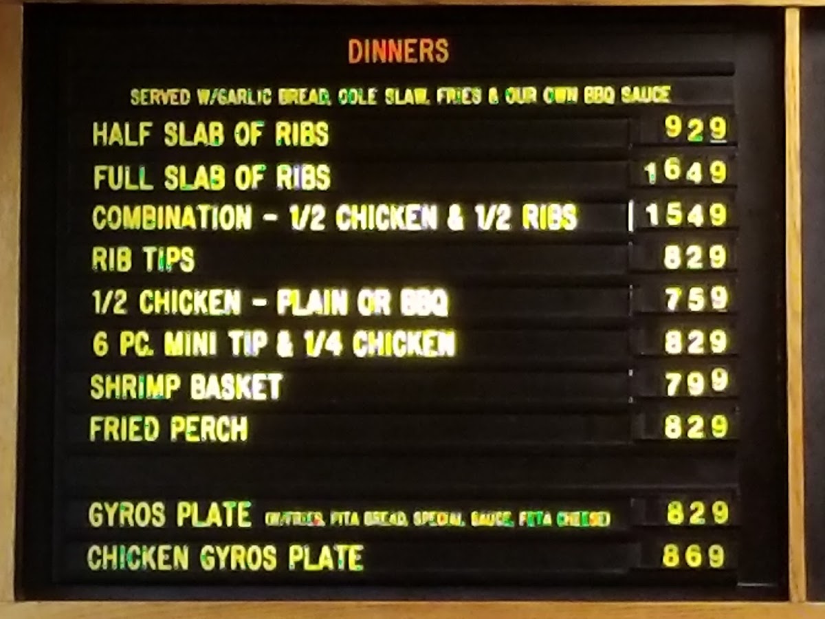 Menu T. Allen's King Gyros-10