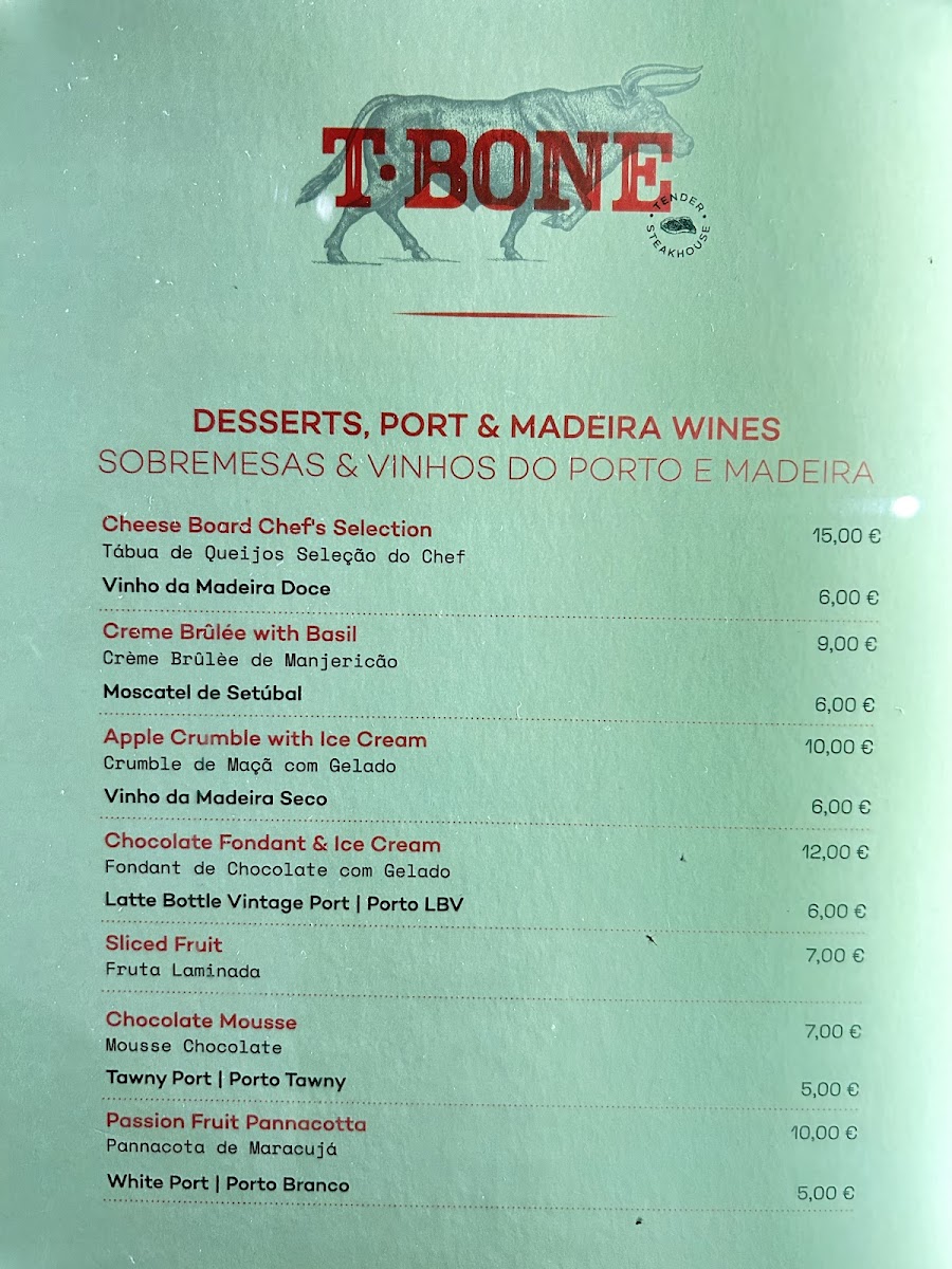 Menu T Bone Tender Steakhouse & Premium Bar-2