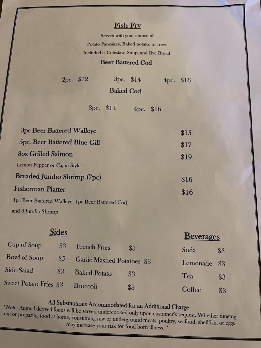 Menu T & D's Grill-4