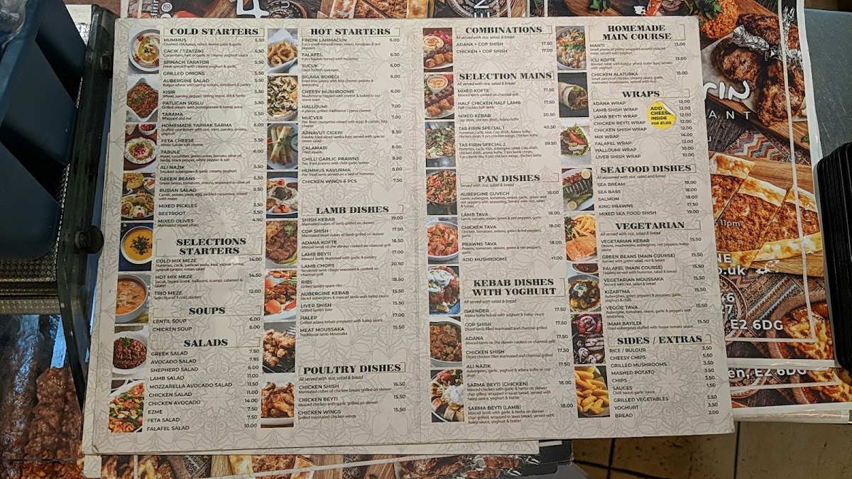 Menu Taş Fırın Turkish Restaurant - Shoreditch-4