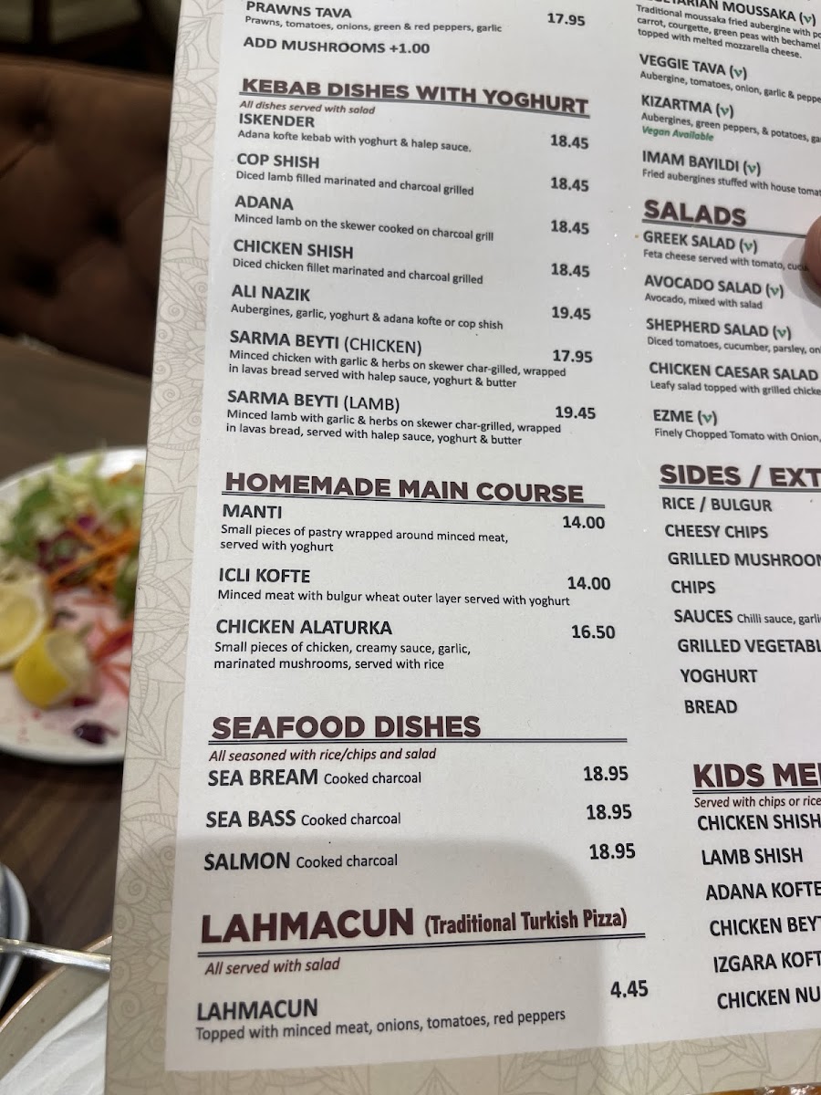 Menu Taş Fırın Turkish Restaurant - Shoreditch-6