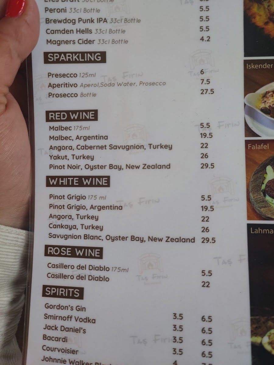 Menu Taş Fırın Turkish Restaurant - Shoreditch-7