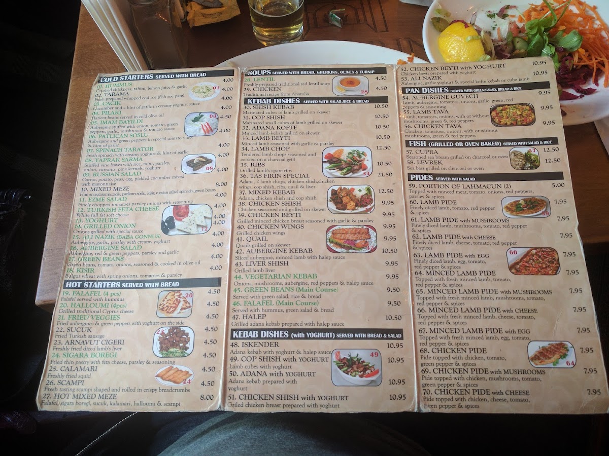 Menu Taş Fırın Turkish Restaurant - Shoreditch-8