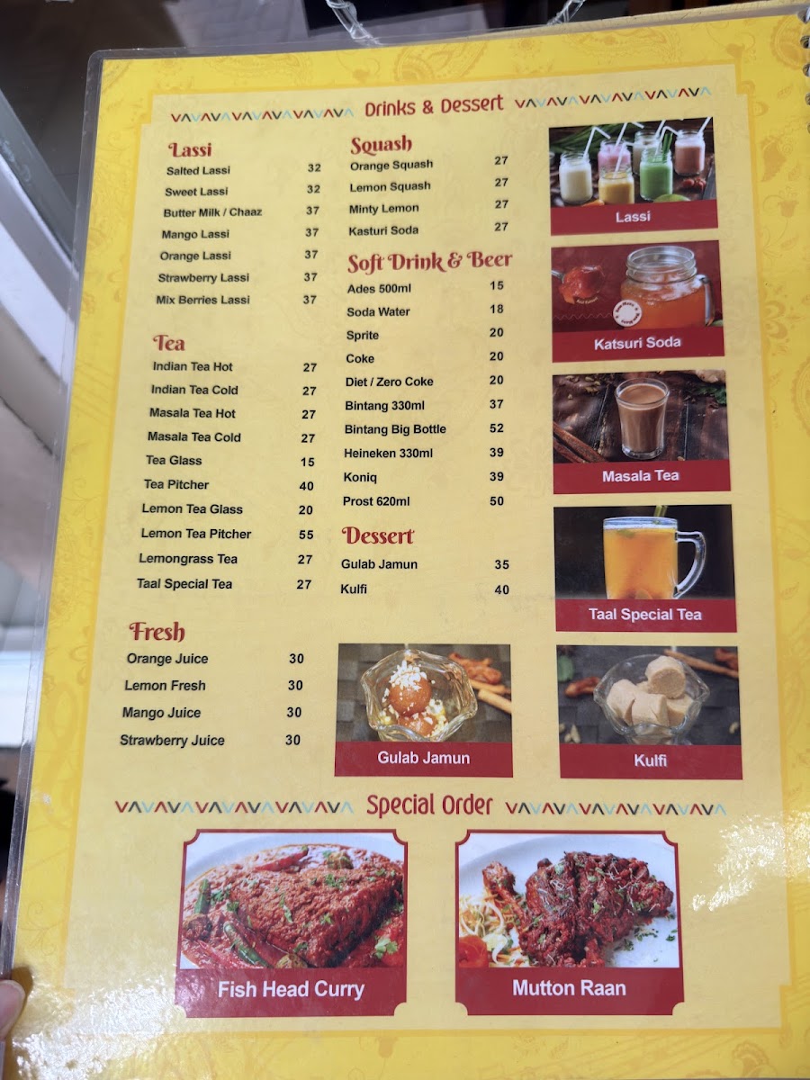 Menu Taal Indian Restaurant - Lippo Karawaci-5