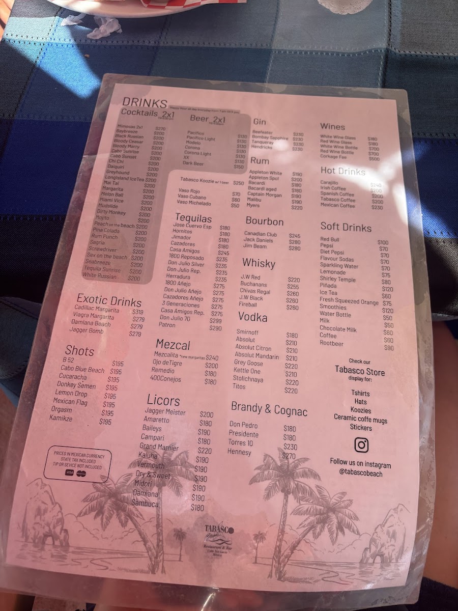 Menu Tabasco Beach-2