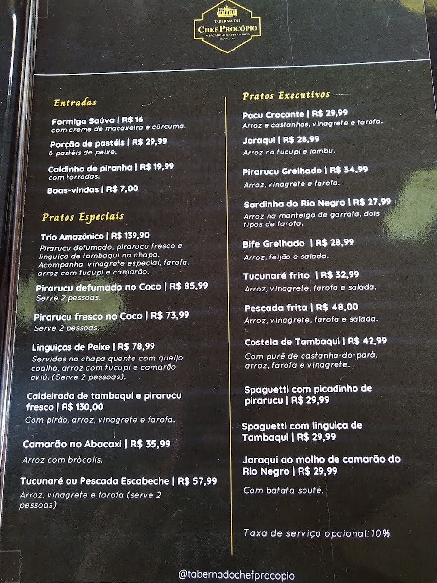 Menu Taberna Do Chef Procópio-4