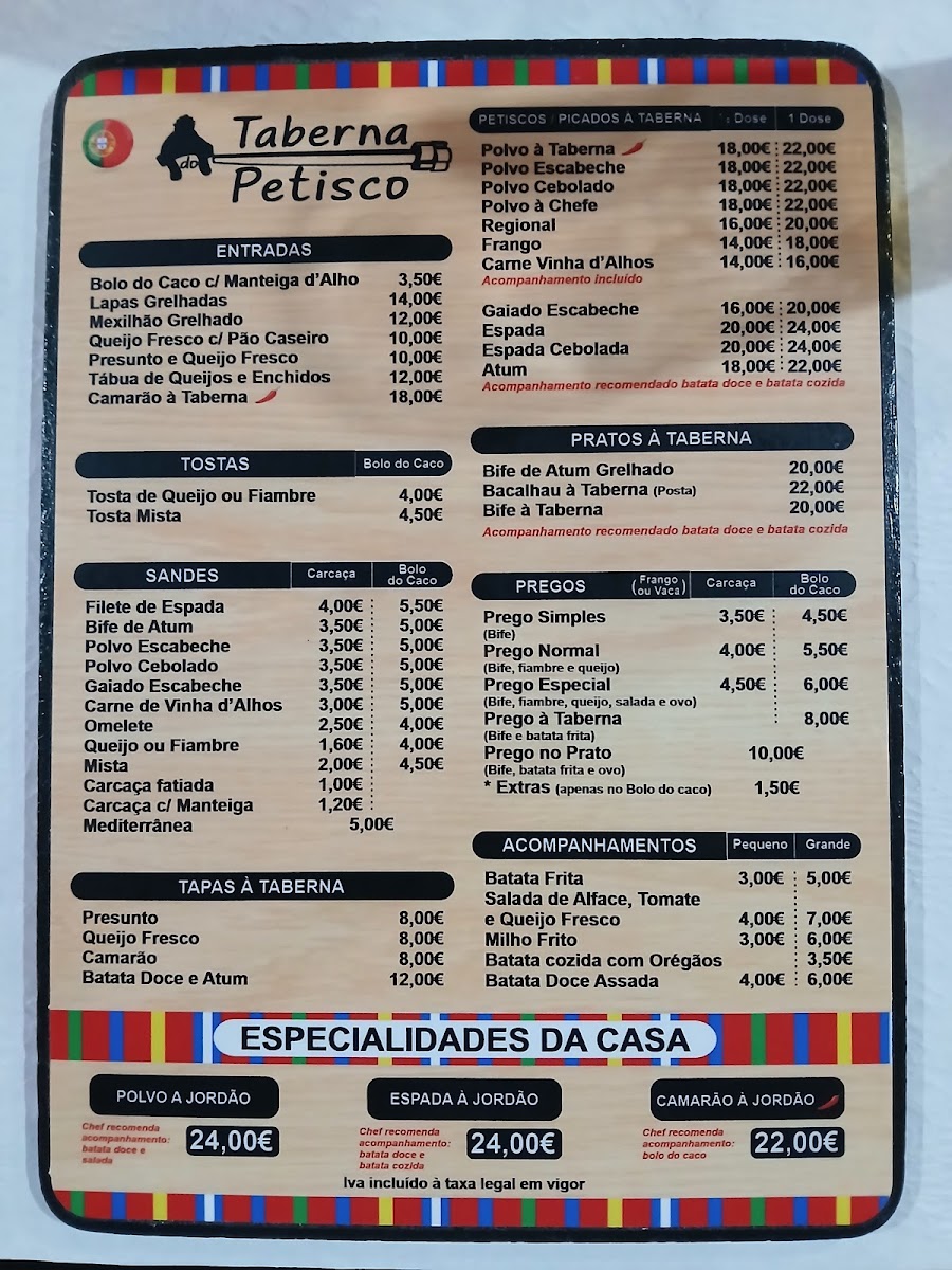 Menu Taberna Do Petisco-1
