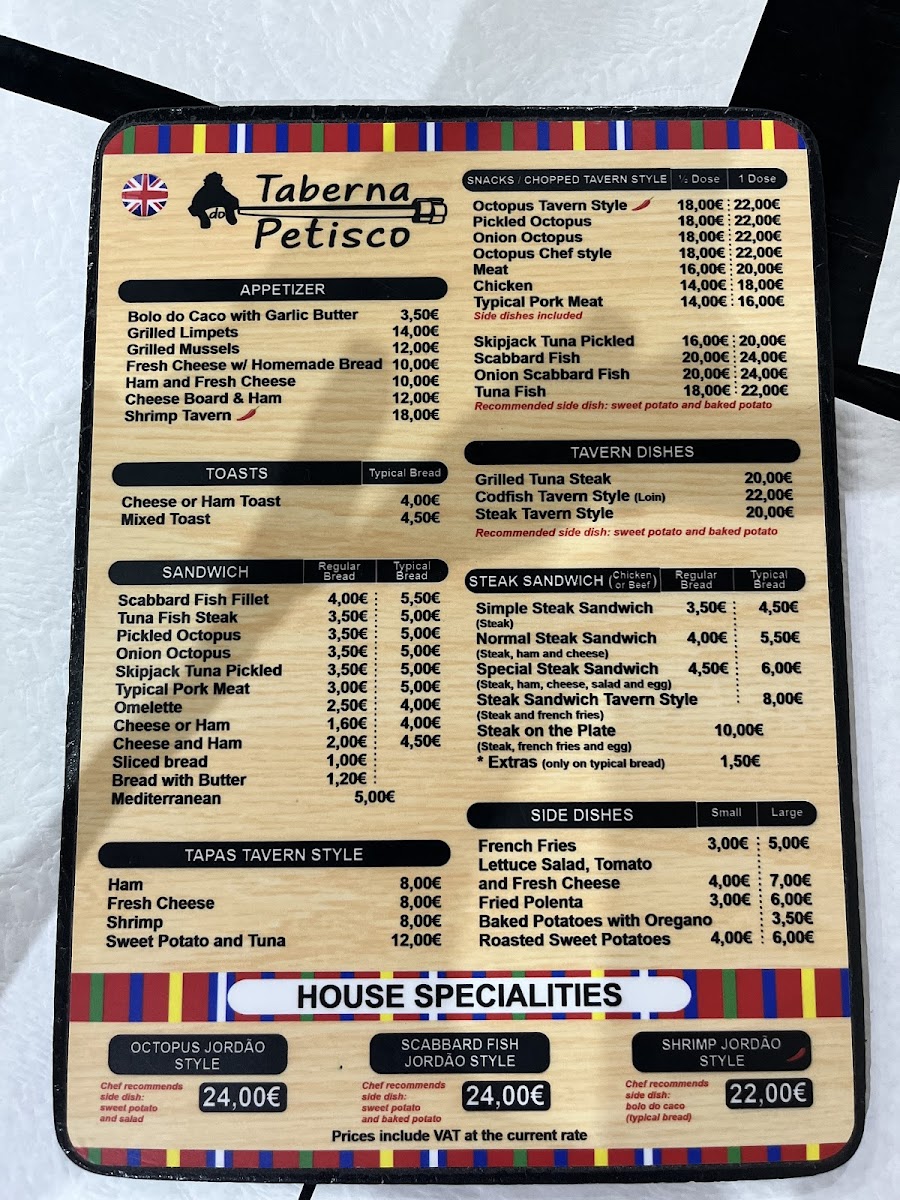 Menu Taberna Do Petisco-7