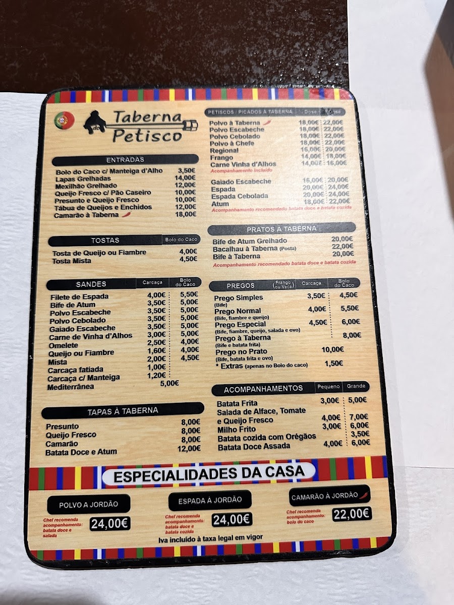 Menu Taberna Do Petisco-8