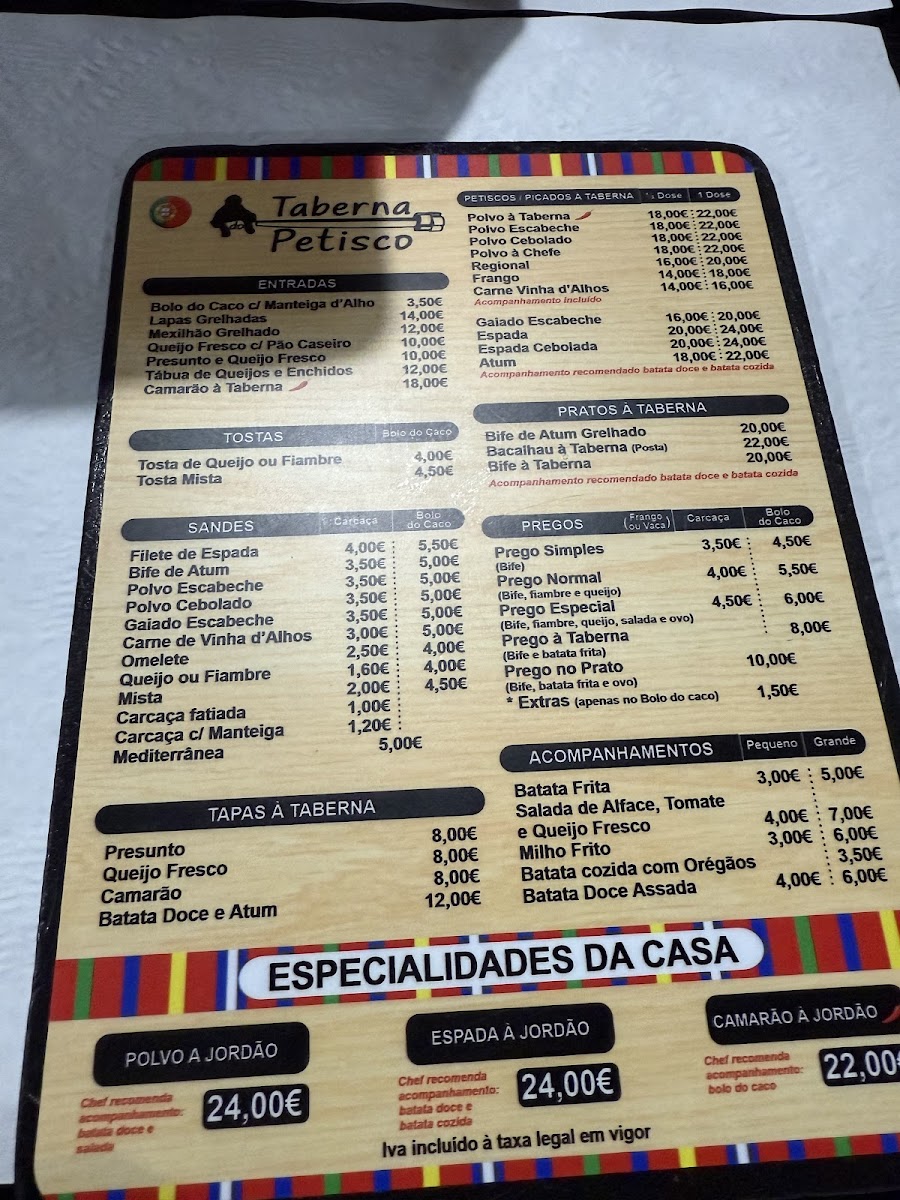 Menu Taberna Do Petisco-9