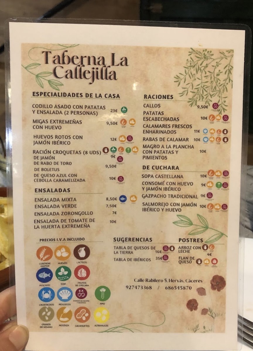 Menu Taberna La Callejilla-2