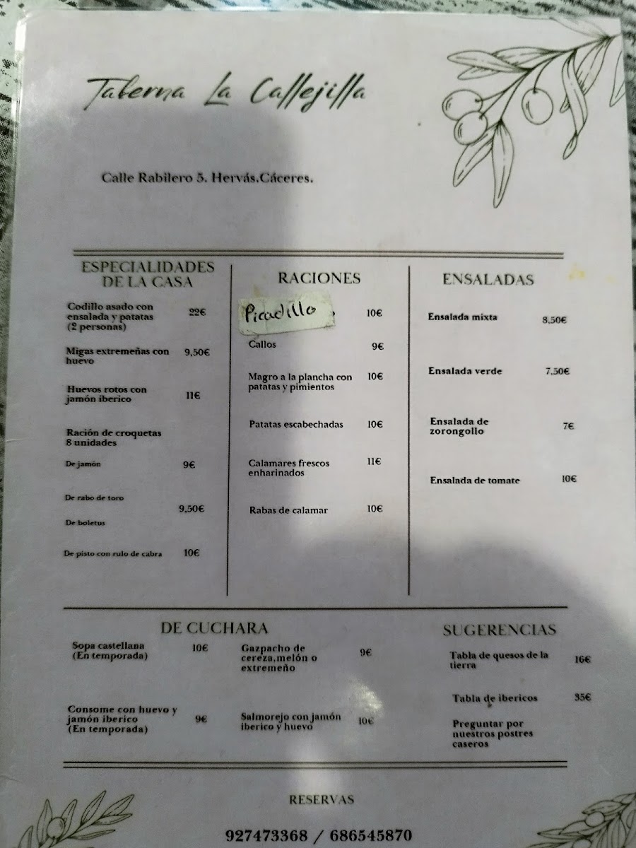 Menu Taberna La Callejilla-3