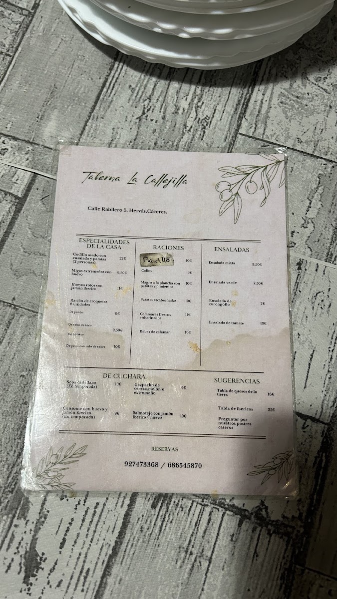 Menu Taberna La Callejilla-4