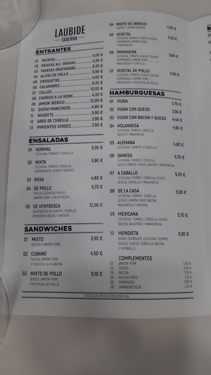 Menu Taberna Laubide-10