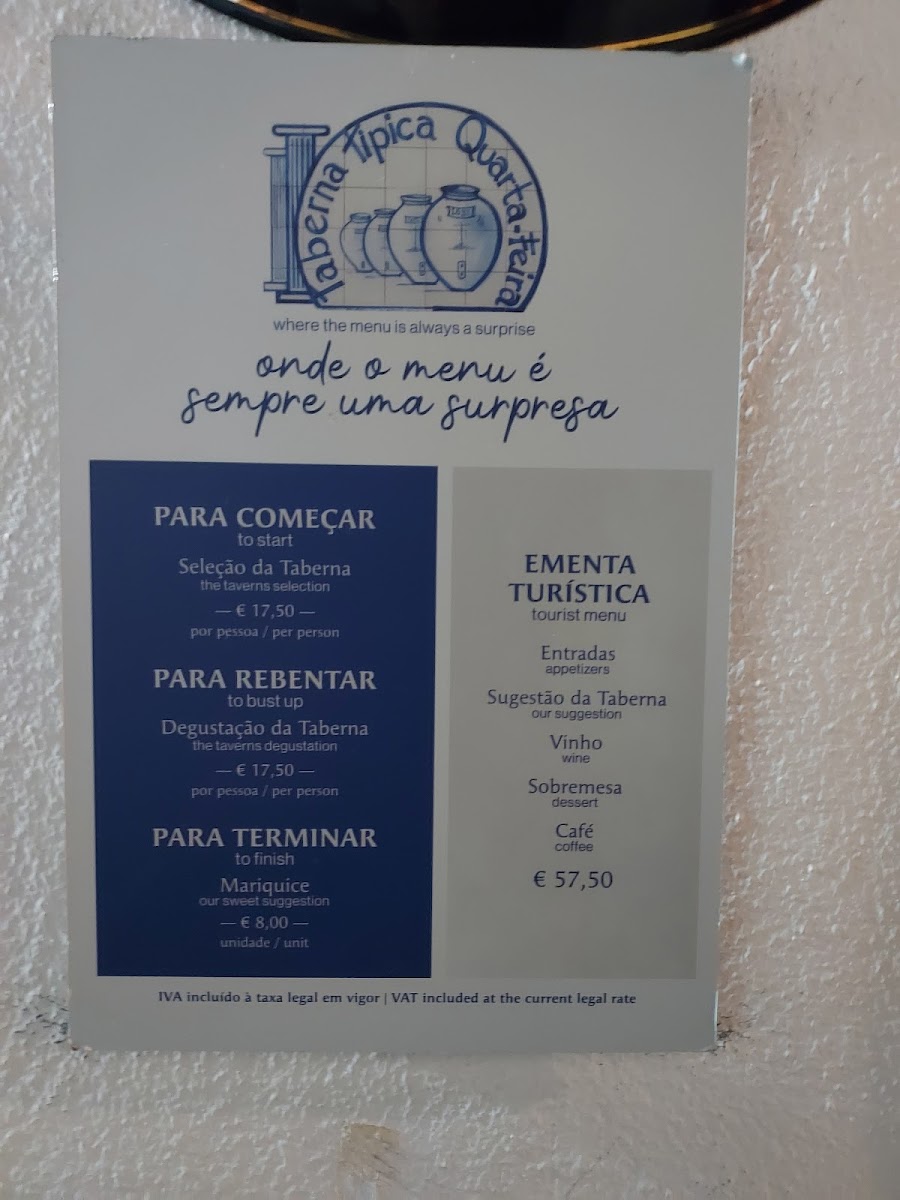 Menu Taberna Típica Quarta-Feira-1