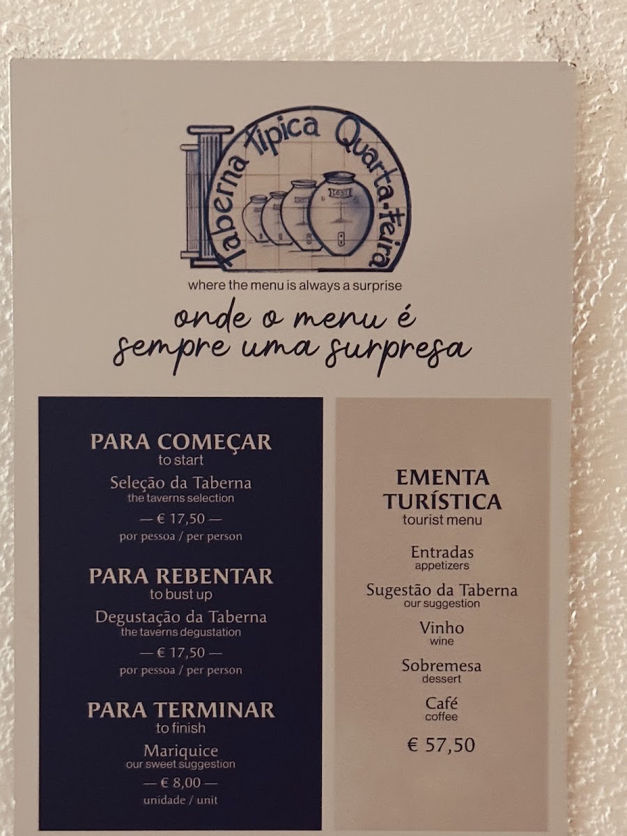 Menu Taberna Típica Quarta-Feira-2