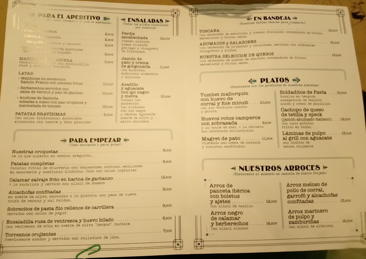 Menu Taberna Ultramarín | Restaurante Arganzuela-5