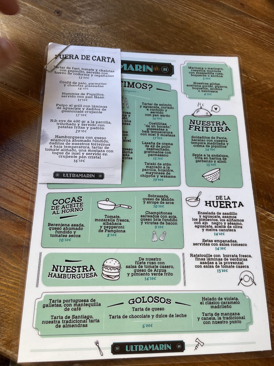 Menu Taberna Ultramarín | Restaurante Arganzuela-8