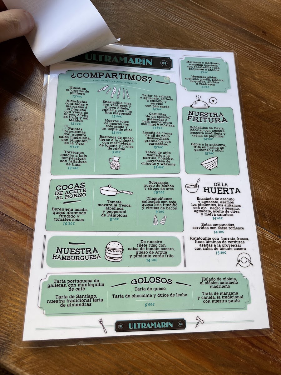 Menu Taberna Ultramarín | Restaurante Arganzuela-9