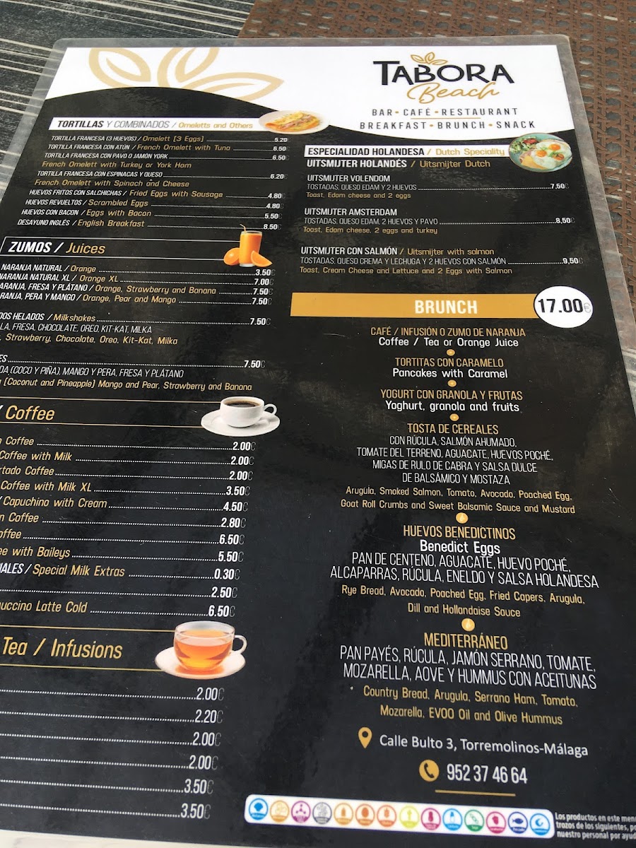Menu Tabora Beach-3