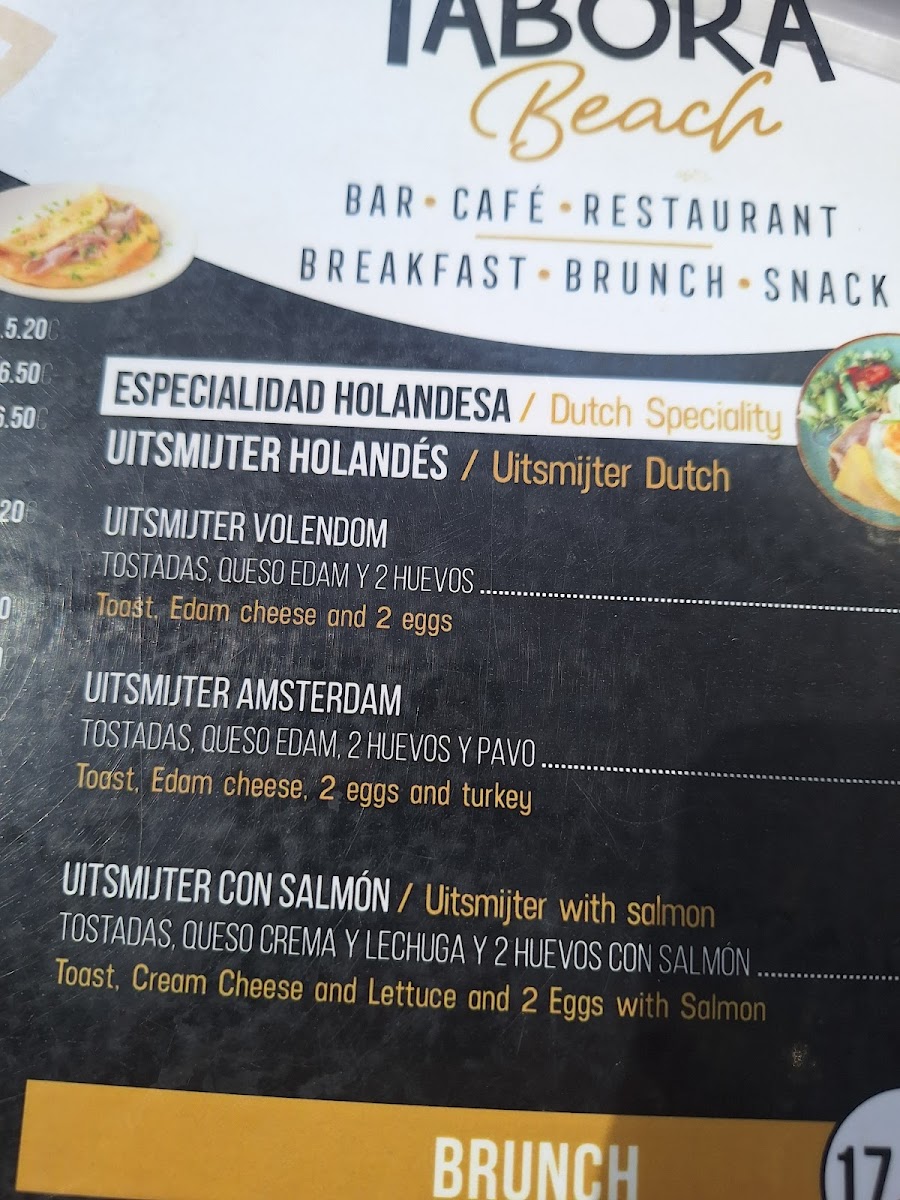 Menu Tabora Beach-5