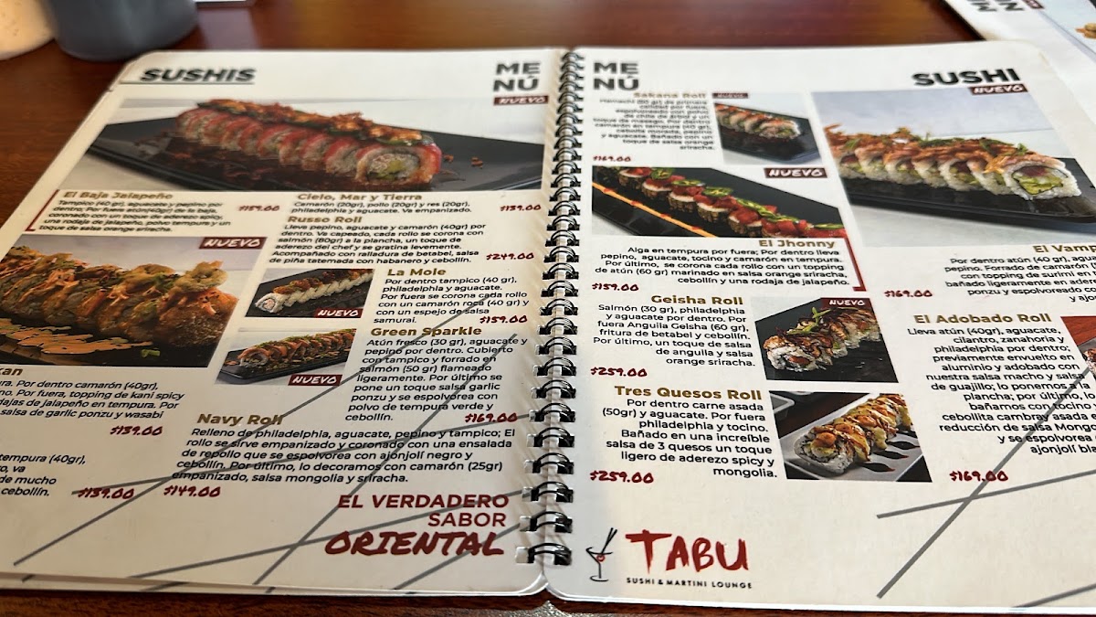 Menu Tabú Sushi Plaza Patio-1