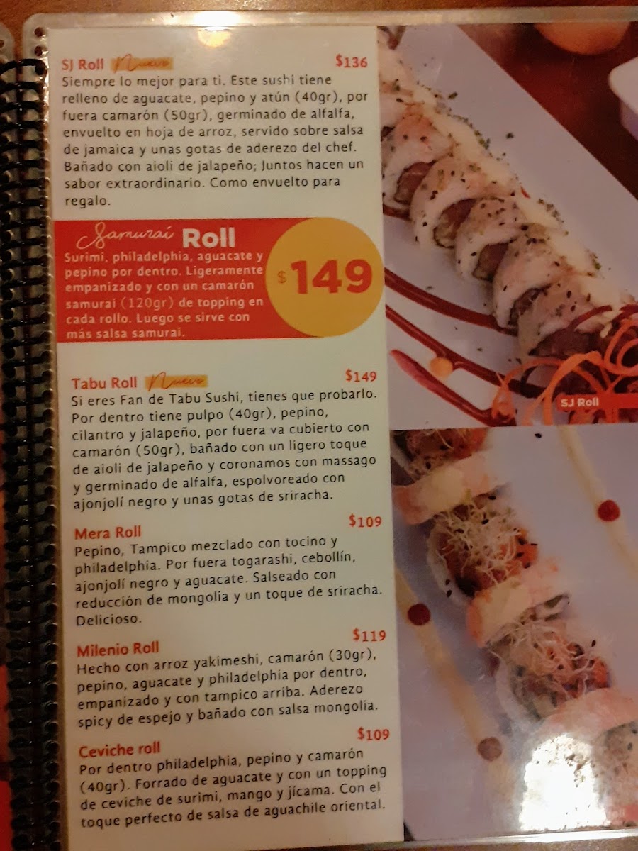 Menu Tabú Sushi Plaza Patio-8