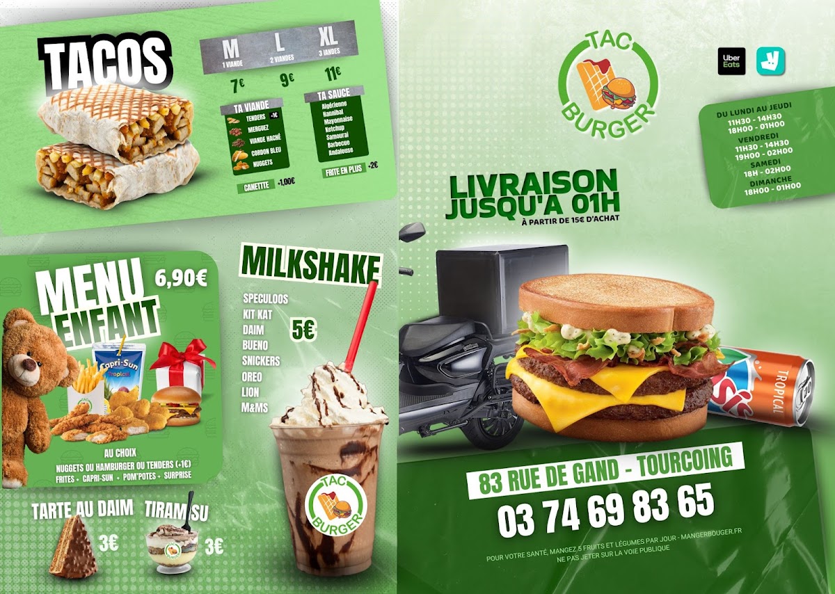 Menu Tac Burger - Tourcoing-10