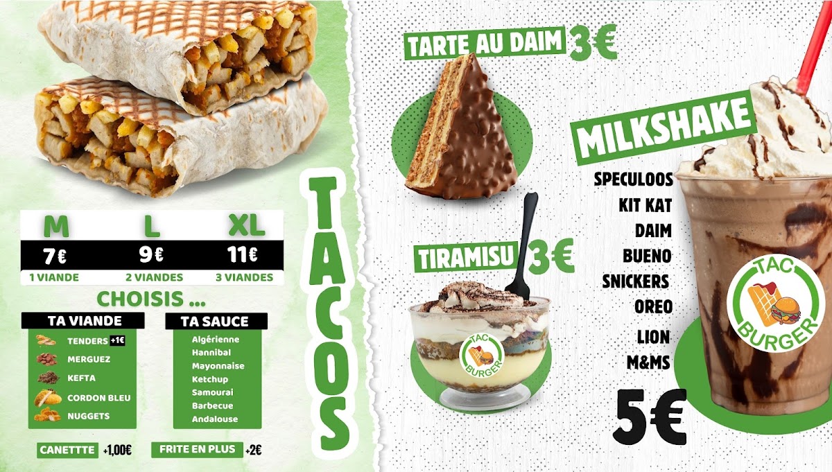 Menu Tac Burger - Tourcoing-2