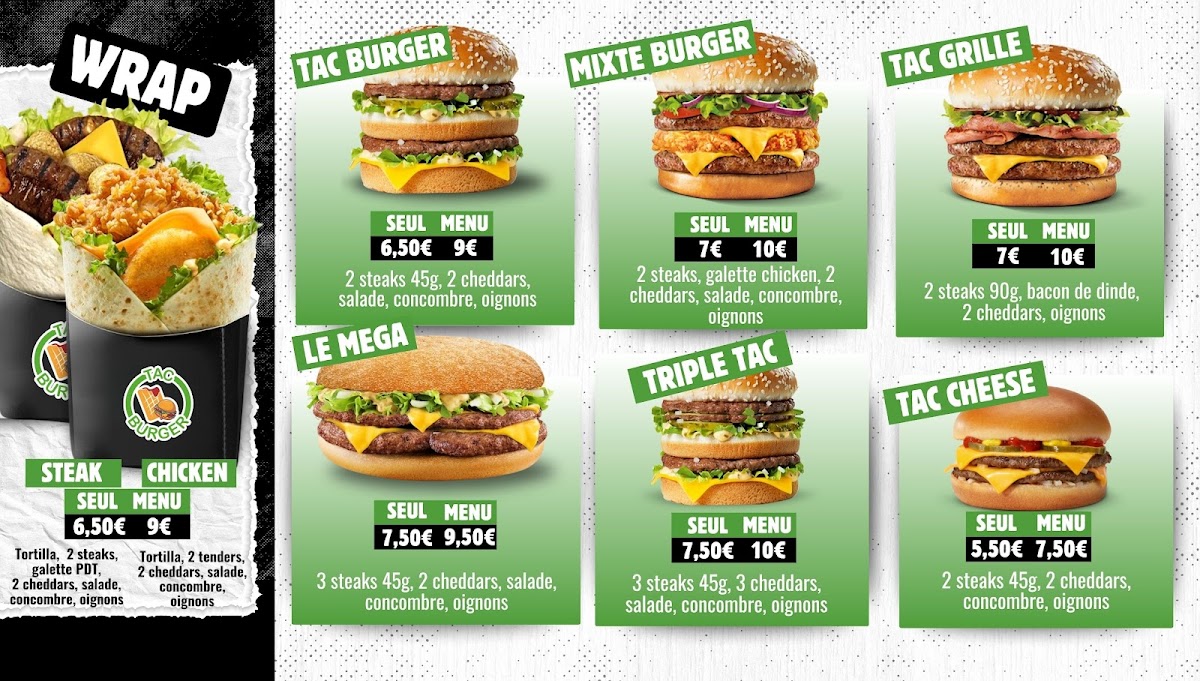 Menu Tac Burger - Tourcoing-3