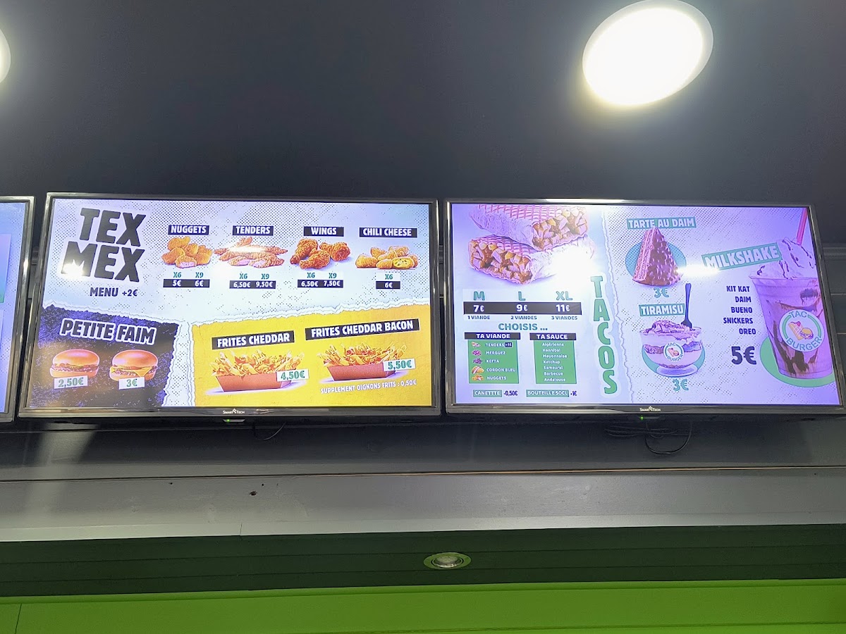 Menu Tac Burger - Tourcoing-7