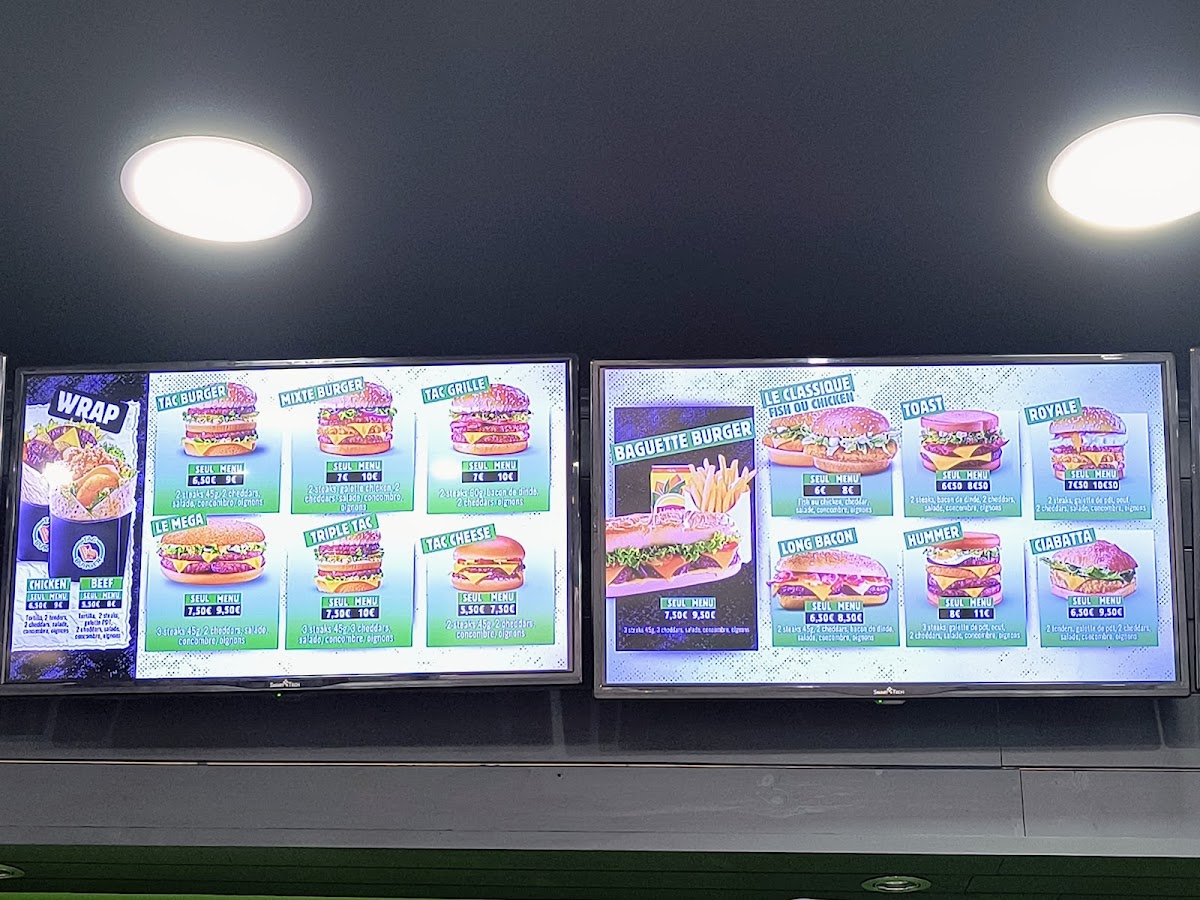 Menu Tac Burger - Tourcoing-8