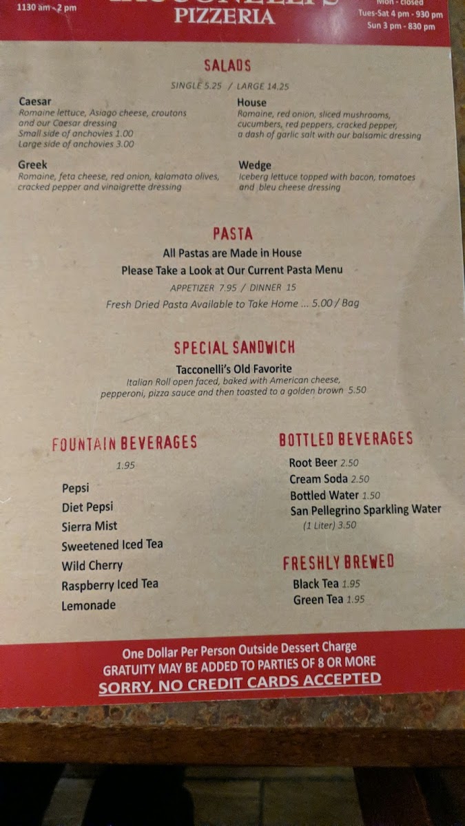 Menu Tacconelli's Pizzeria-10