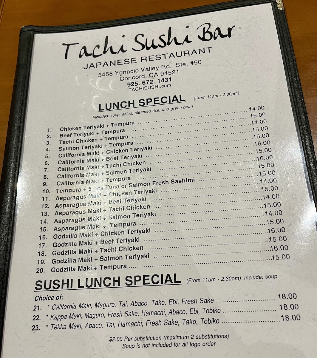Menu Tachi Sushi Bar-4