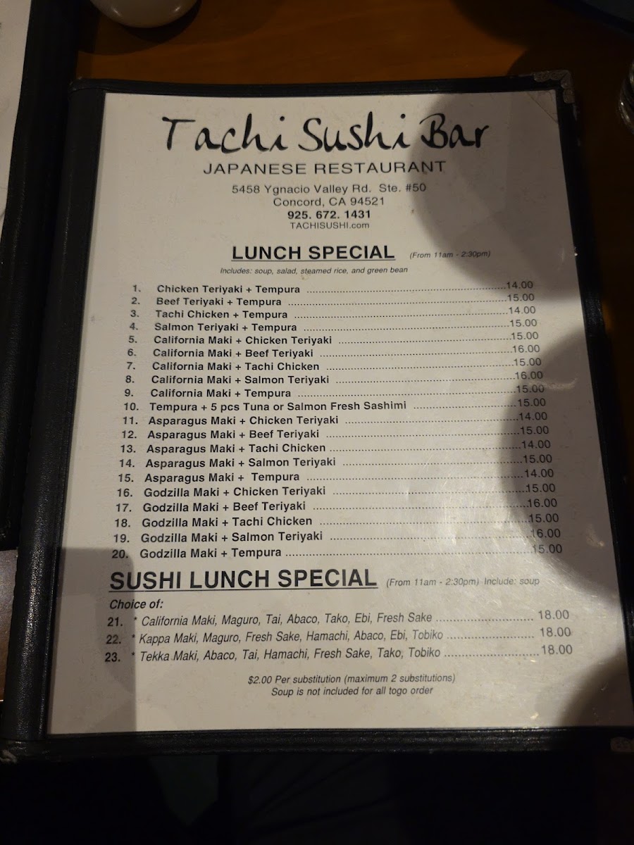 Menu Tachi Sushi Bar-5