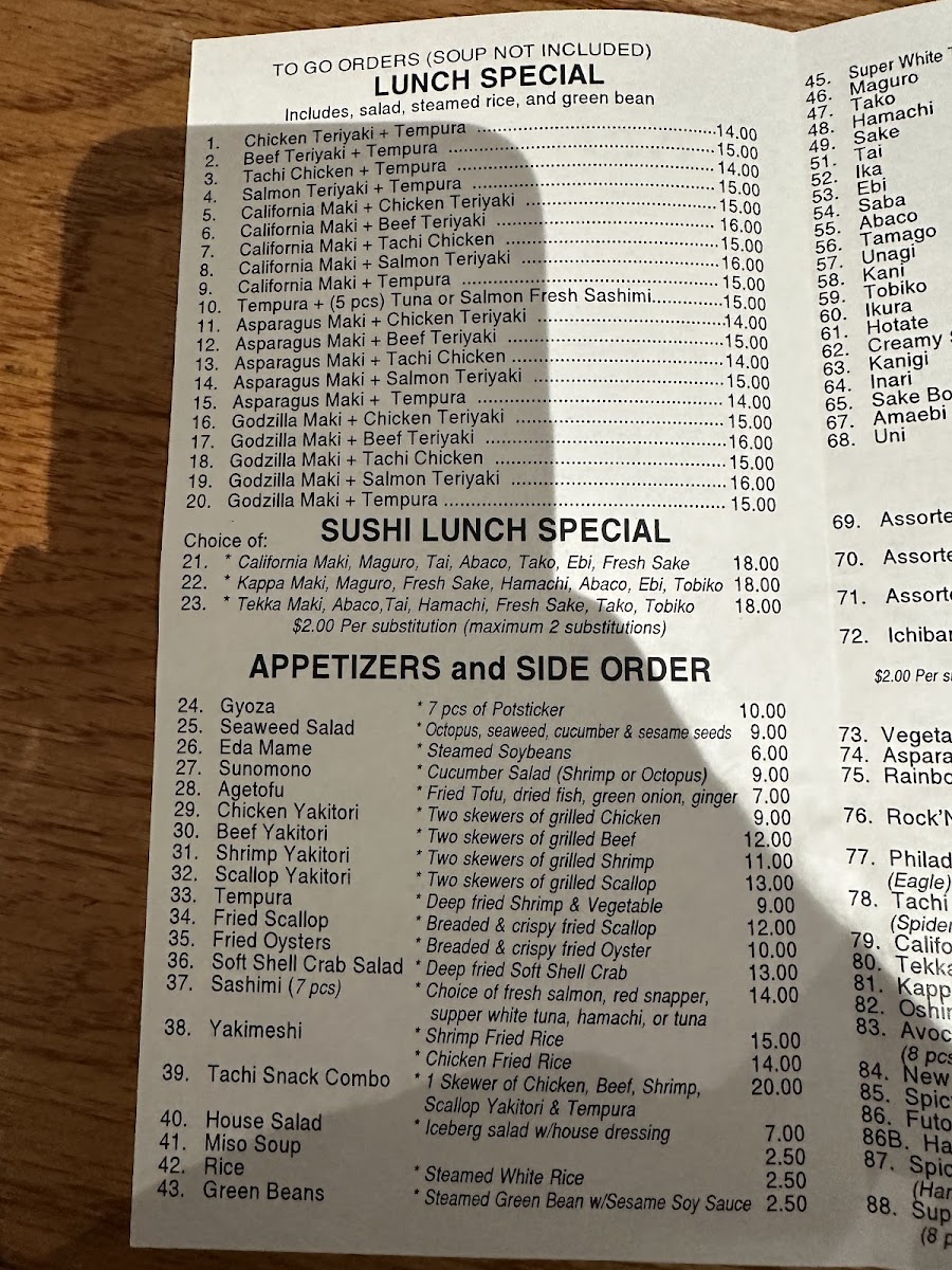 Menu Tachi Sushi Bar-6