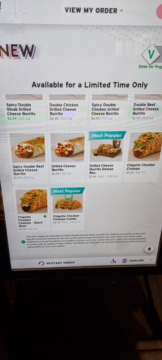 Menu Taco Bell Cantina-1