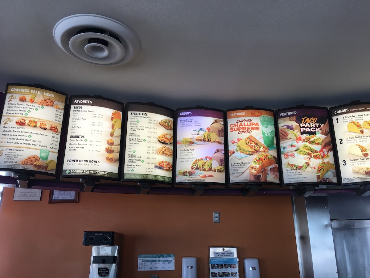 Menu Taco Bell - Live Más Café-1