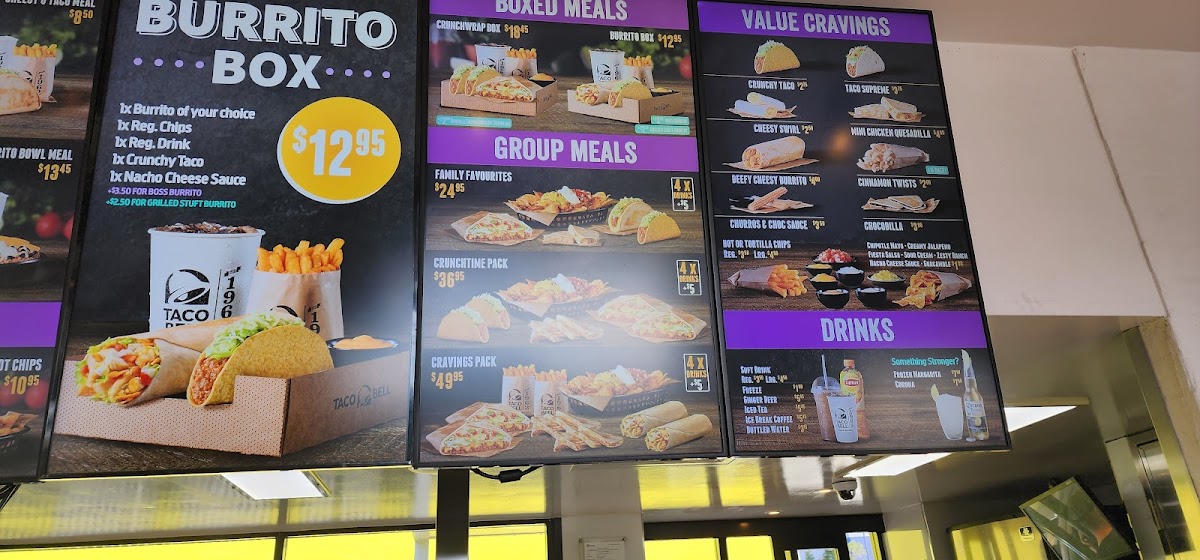 Menu Taco Bell North Lakes-1