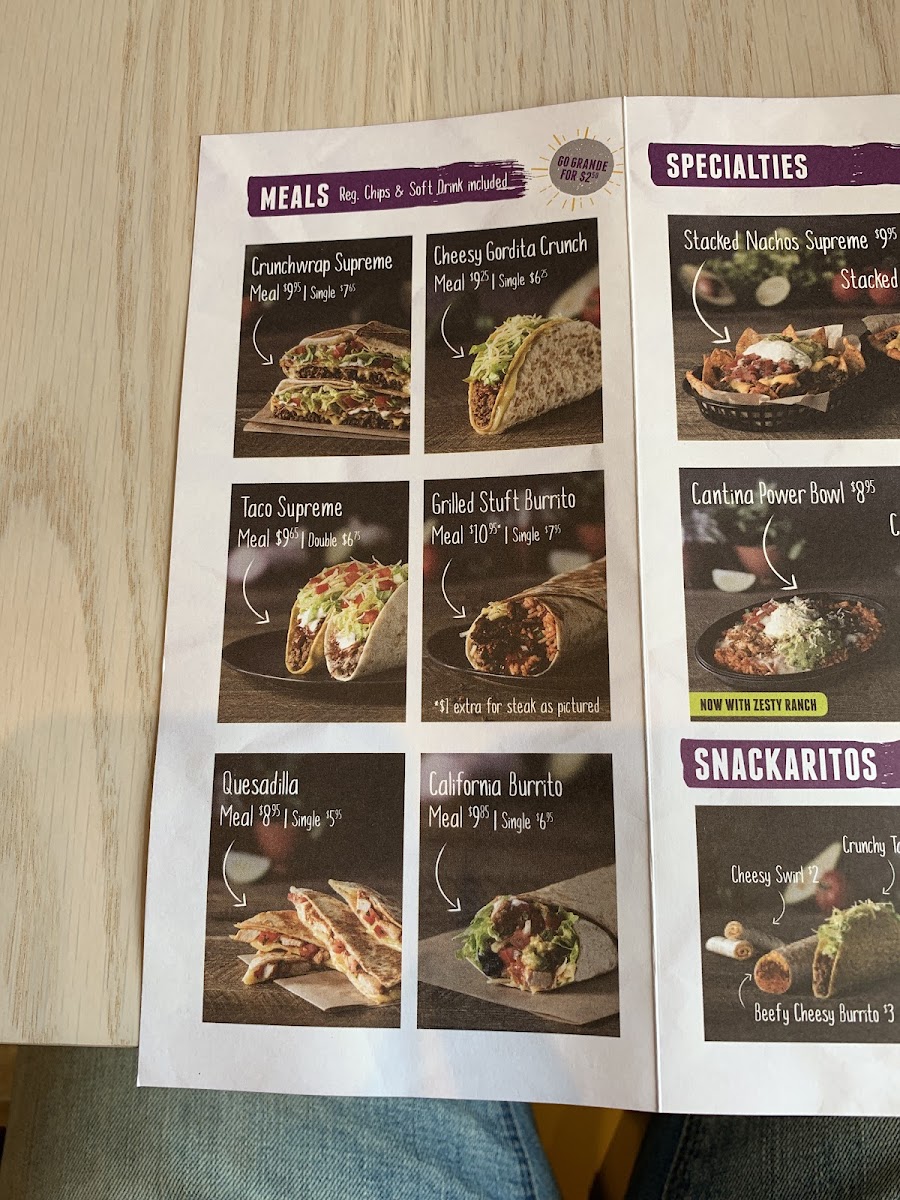 Menu Taco Bell North Lakes-5