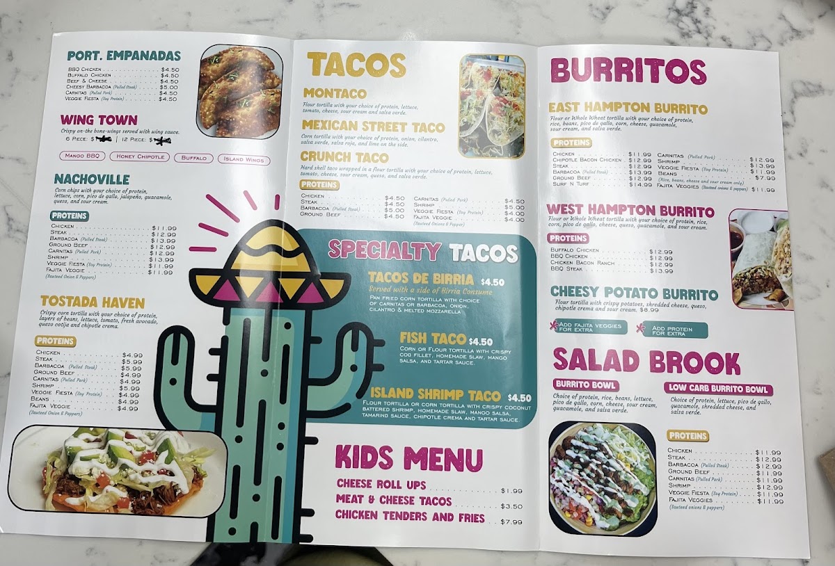 Menu Taco Island Mexican Cantina-1
